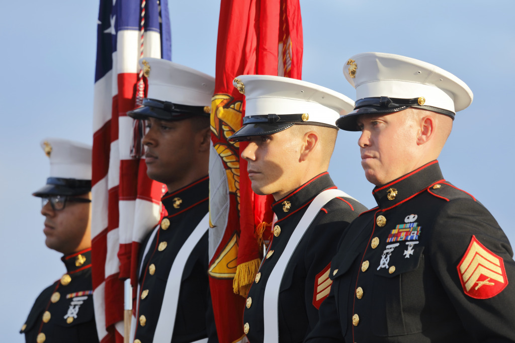 US Marines and Honor Guard jigsaw puzzle in People puzzles on TheJigsawPuzzles.com