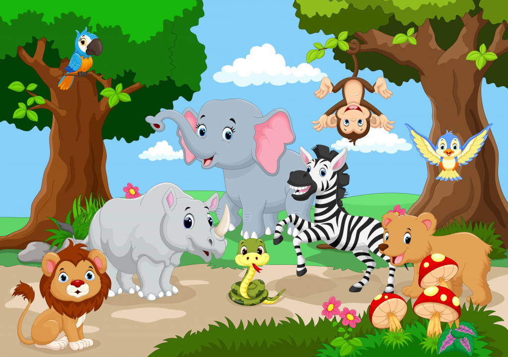 Wild Animals jigsaw puzzle in Animals puzzles on TheJigsawPuzzles.com