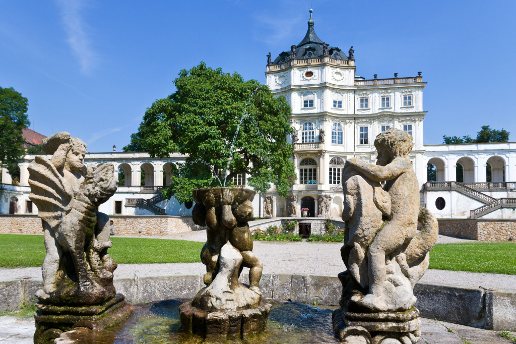 Ploskovice near Litomerice Palace, Czech Republic jigsaw puzzle in Castles puzzles on TheJigsawPuzzles.com