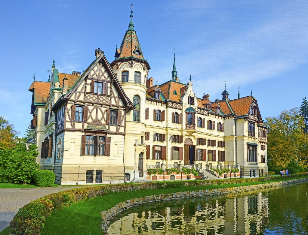 Castle Lesna, Zlin, Czech Republic jigsaw puzzle in Castles puzzles on TheJigsawPuzzles.com