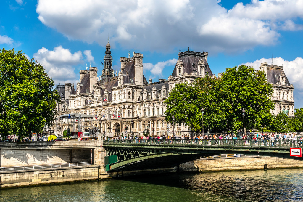 Seine River Embankments, Paris, France jigsaw puzzle in Bridges puzzles on TheJigsawPuzzles.com