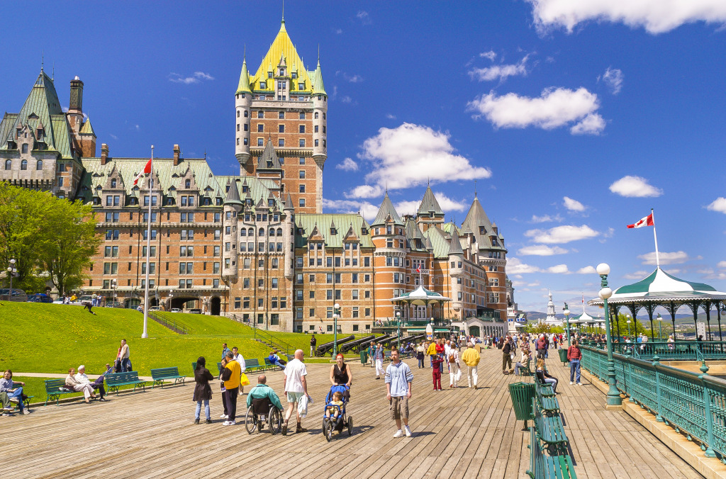 Chateau Frontenac, Quebec City jigsaw puzzle in Castles puzzles on TheJigsawPuzzles.com
