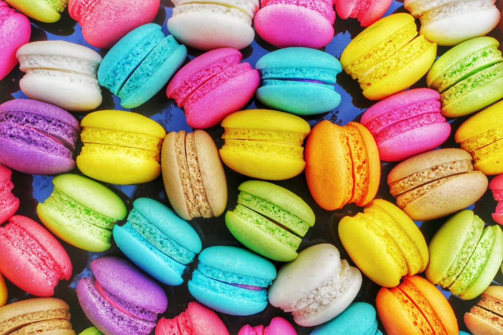 Colorful Macaron Closeup jigsaw puzzle in Macro puzzles on TheJigsawPuzzles.com