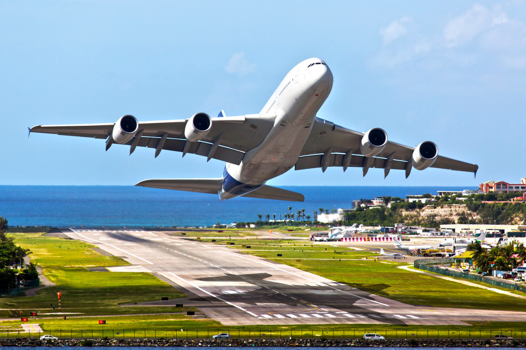 Takeoff jigsaw puzzle in Aviation puzzles on TheJigsawPuzzles.com