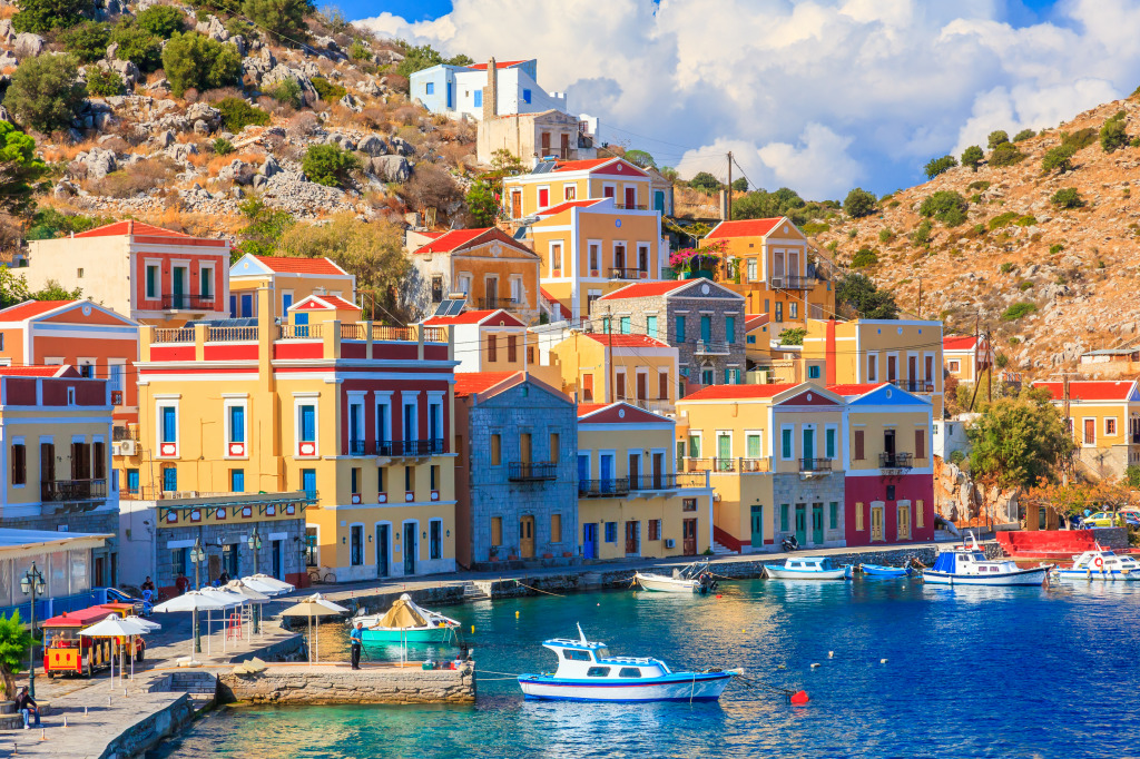 Greek Island of Symi jigsaw puzzle in Street View puzzles on TheJigsawPuzzles.com