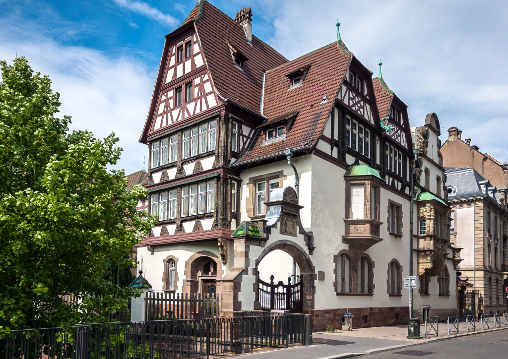 Half Timbered Houses, Strasbourg, France jigsaw puzzle in Street View puzzles on TheJigsawPuzzles.com