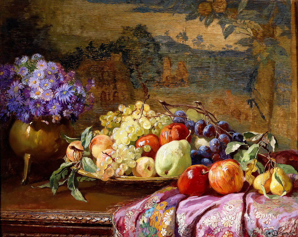 Still Life with Fruit jigsaw puzzle in Fruits & Veggies puzzles on TheJigsawPuzzles.com