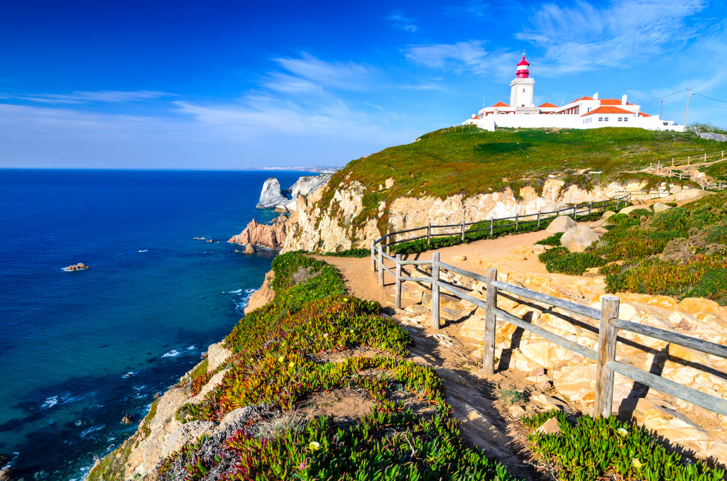 Cabo da Roca Lighthouse, Portugal jigsaw puzzle in Great Sightings puzzles on TheJigsawPuzzles.com