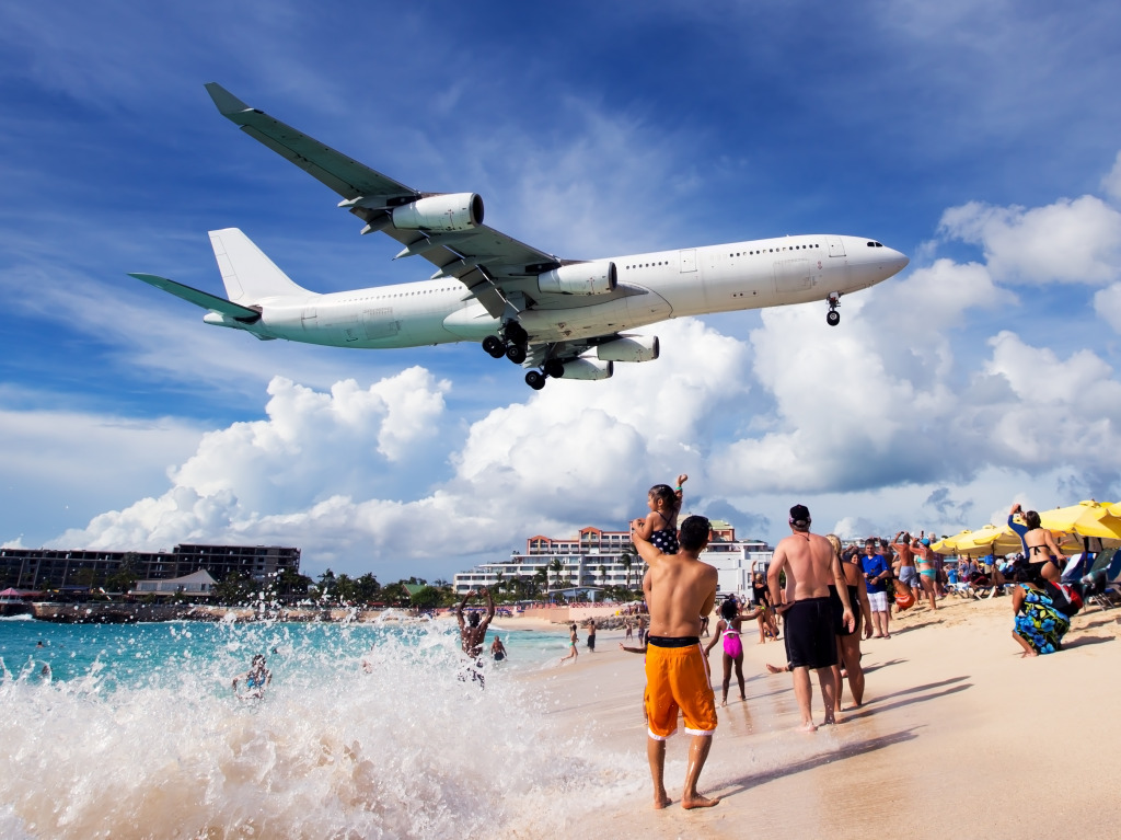 Flying Low over the Beach jigsaw puzzle in Aviation puzzles on TheJigsawPuzzles.com