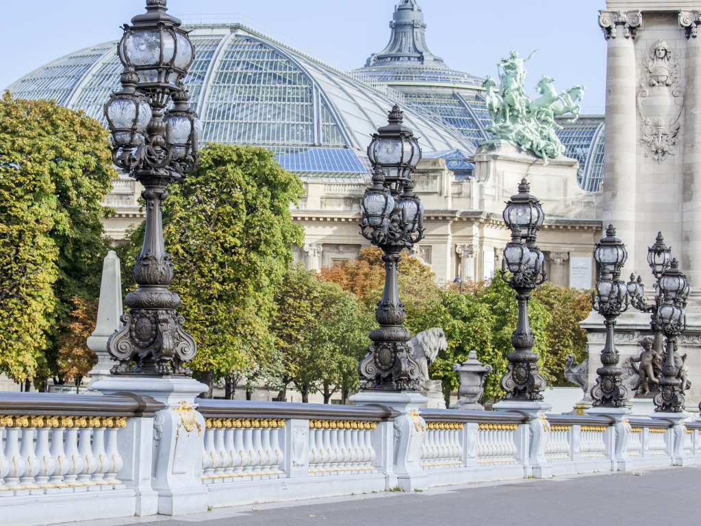 Alexander III Bridge, Paris, France jigsaw puzzle in Bridges puzzles on TheJigsawPuzzles.com