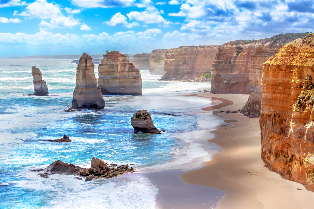 Along the Great Ocean Road, Australia jigsaw puzzle in Great Sightings puzzles on TheJigsawPuzzles.com