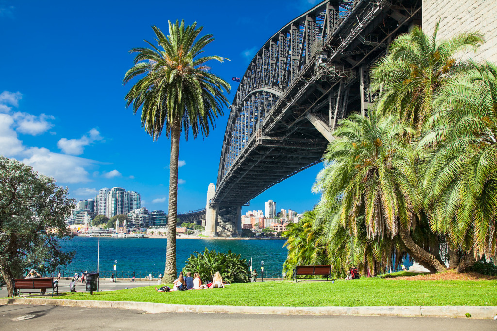 Sydney Harbor Bridge, Australia jigsaw puzzle in Bridges puzzles on TheJigsawPuzzles.com