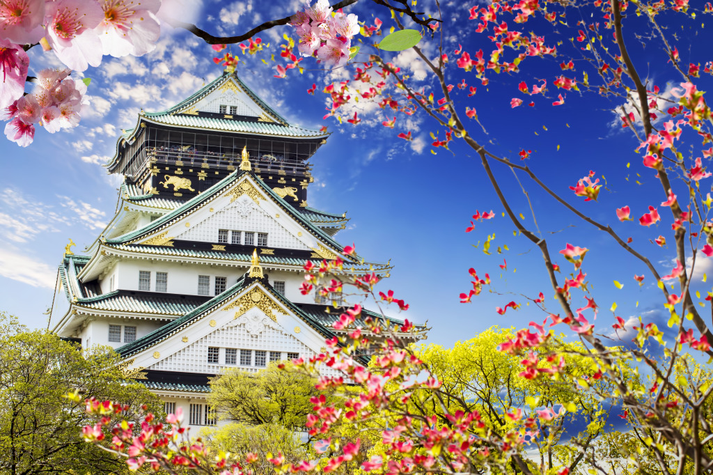 Osaka Castle, Japan jigsaw puzzle in Castles puzzles on TheJigsawPuzzles.com