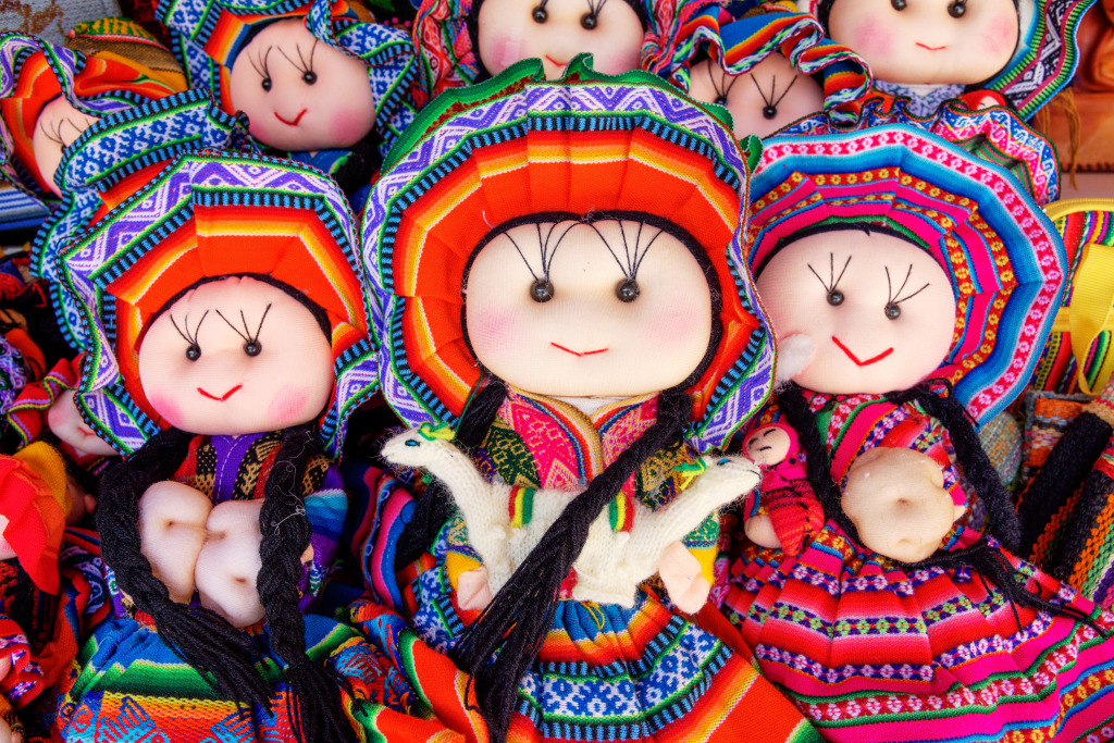 Woolen Dolls in Cuzco, Peru jigsaw puzzle in Handmade puzzles on TheJigsawPuzzles.com