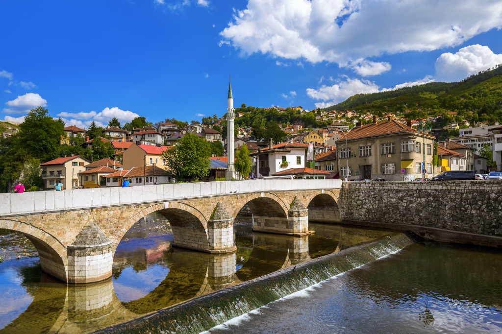 Old Town Sarajevo, Bosnia and Herzegovina jigsaw puzzle in Bridges puzzles on TheJigsawPuzzles.com