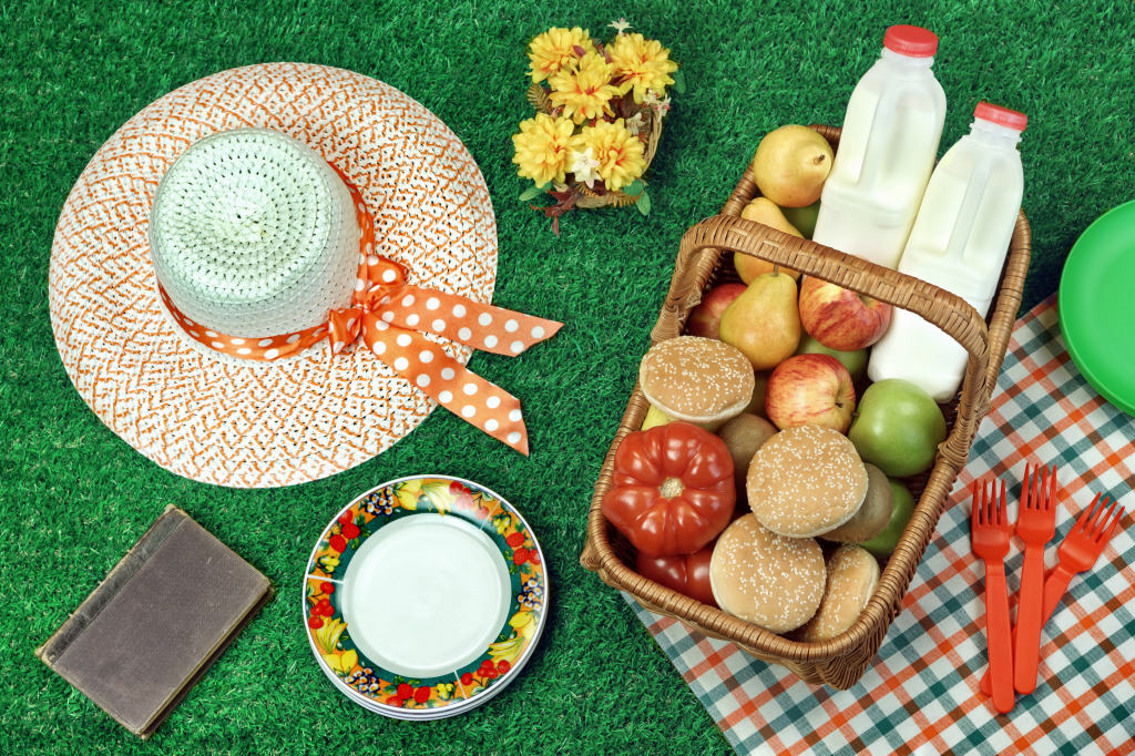 Summer Picnic jigsaw puzzle in Food & Bakery puzzles on TheJigsawPuzzles.com