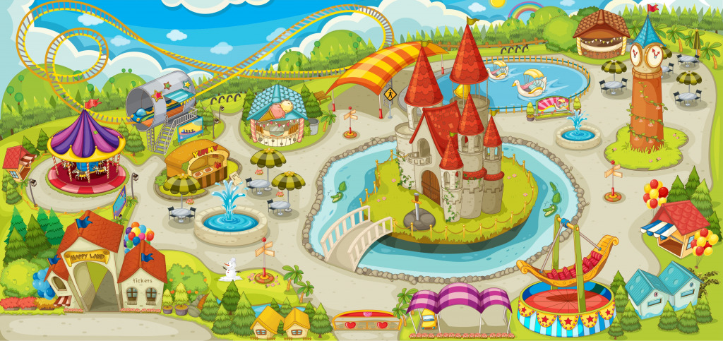 Amusement Park jigsaw puzzle in Puzzle of the Day puzzles on TheJigsawPuzzles.com