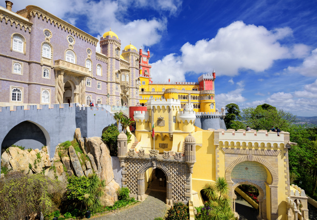 Pena Palace, Sintra, Portugal jigsaw puzzle in Castles puzzles on TheJigsawPuzzles.com