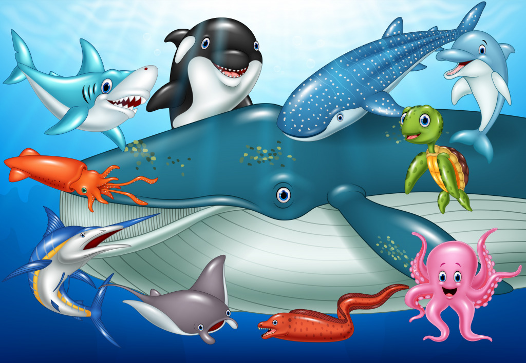 Sea Animals jigsaw puzzle in Under the Sea puzzles on TheJigsawPuzzles.com