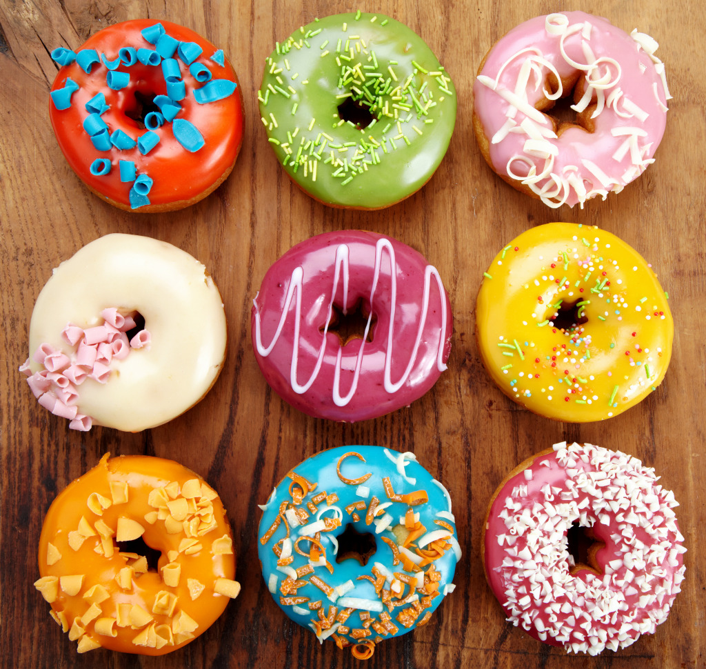 Assorted Donuts jigsaw puzzle in Food & Bakery puzzles on TheJigsawPuzzles.com