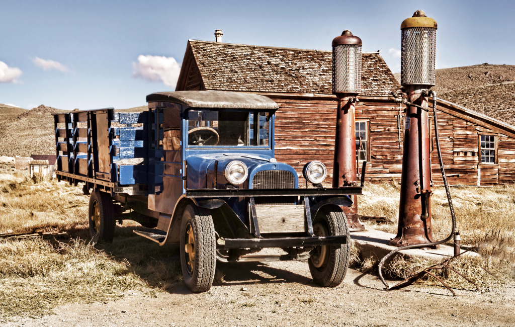 1927 Truck in Bodie Ghost Town jigsaw puzzle in Puzzle of the Day puzzles on TheJigsawPuzzles.com