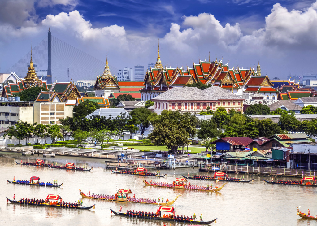 Royal Palace in Bangkok, Thailand jigsaw puzzle in Castles puzzles on TheJigsawPuzzles.com