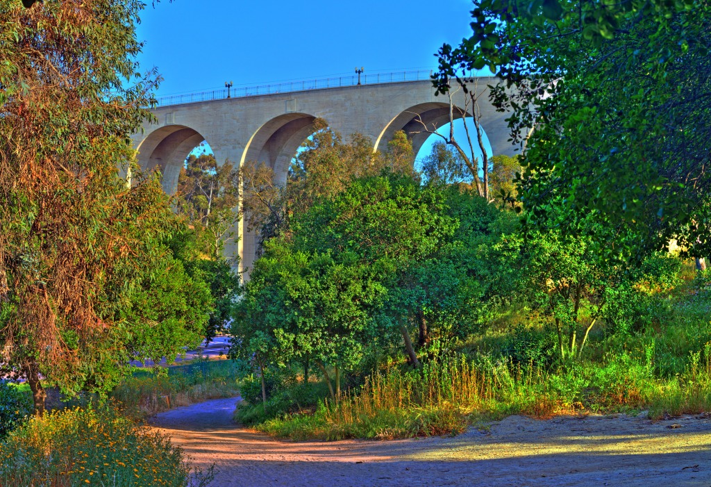 Cabrillo Bridge, San Diego, California jigsaw puzzle in Bridges puzzles on TheJigsawPuzzles.com