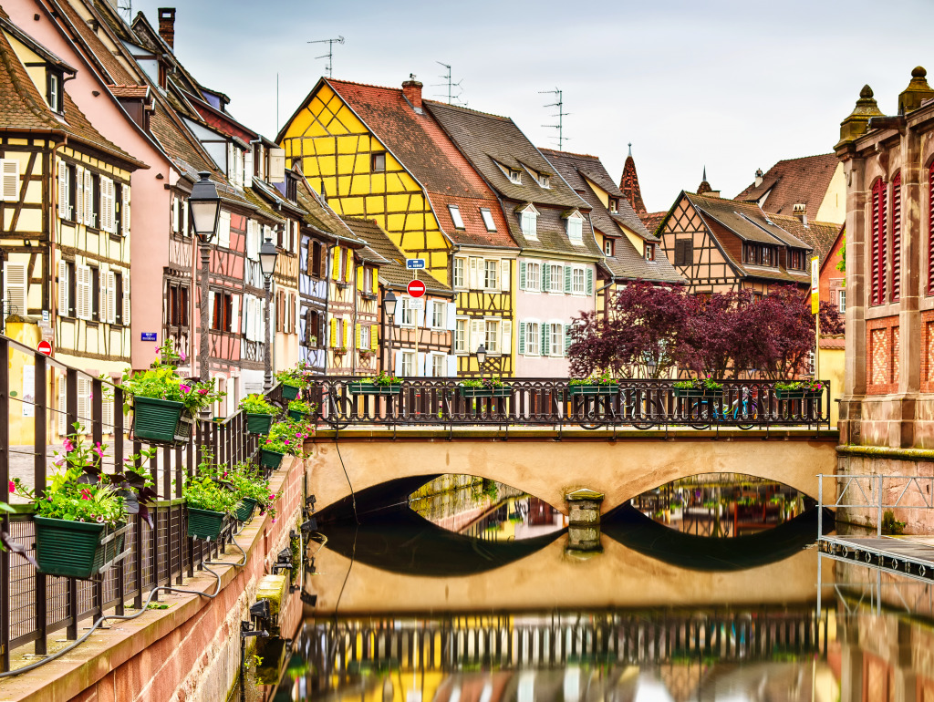 Petit Venice, Colmar, France jigsaw puzzle in Bridges puzzles on TheJigsawPuzzles.com