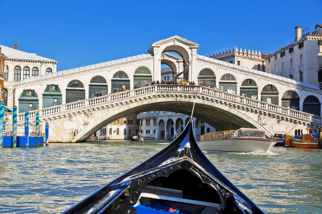 Rialto Bridge in Venice, Italy jigsaw puzzle in Bridges puzzles on TheJigsawPuzzles.com