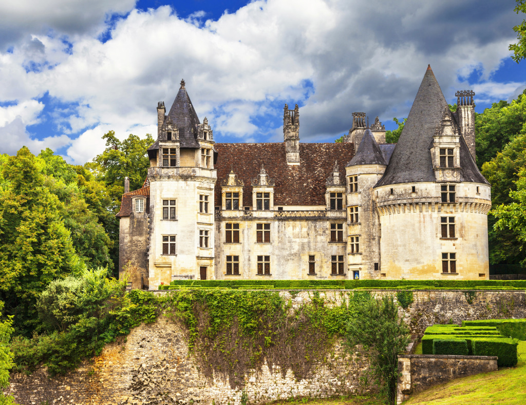 Puyguilhem Castle, France jigsaw puzzle in Castles puzzles on TheJigsawPuzzles.com