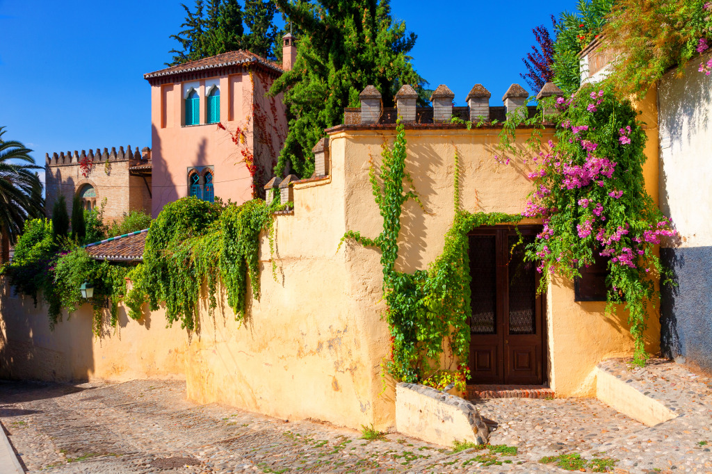 Albaicin Neighborhood, Granada, Spain jigsaw puzzle in Street View puzzles on TheJigsawPuzzles.com