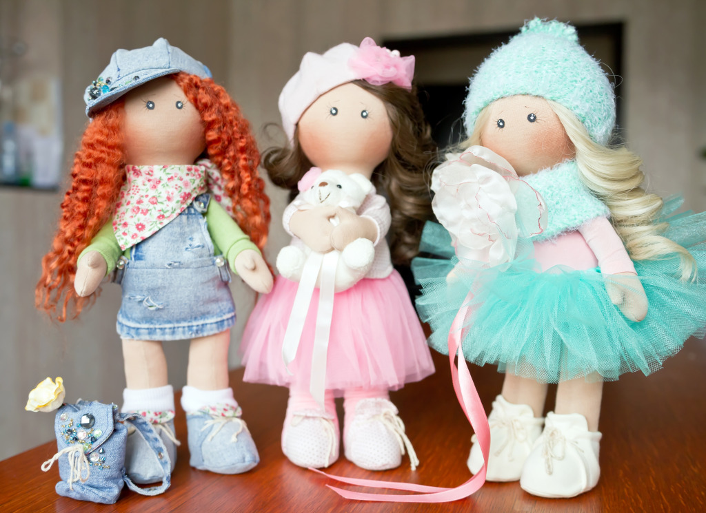 Rag Dolls jigsaw puzzle in Handmade puzzles on TheJigsawPuzzles.com