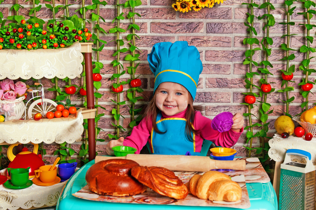 Adorable Cook jigsaw puzzle in Food & Bakery puzzles on TheJigsawPuzzles.com