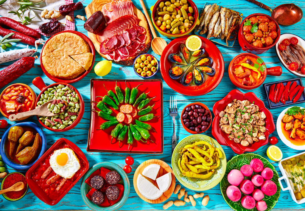Mediterranean Cuisine jigsaw puzzle in Food & Bakery puzzles on TheJigsawPuzzles.com