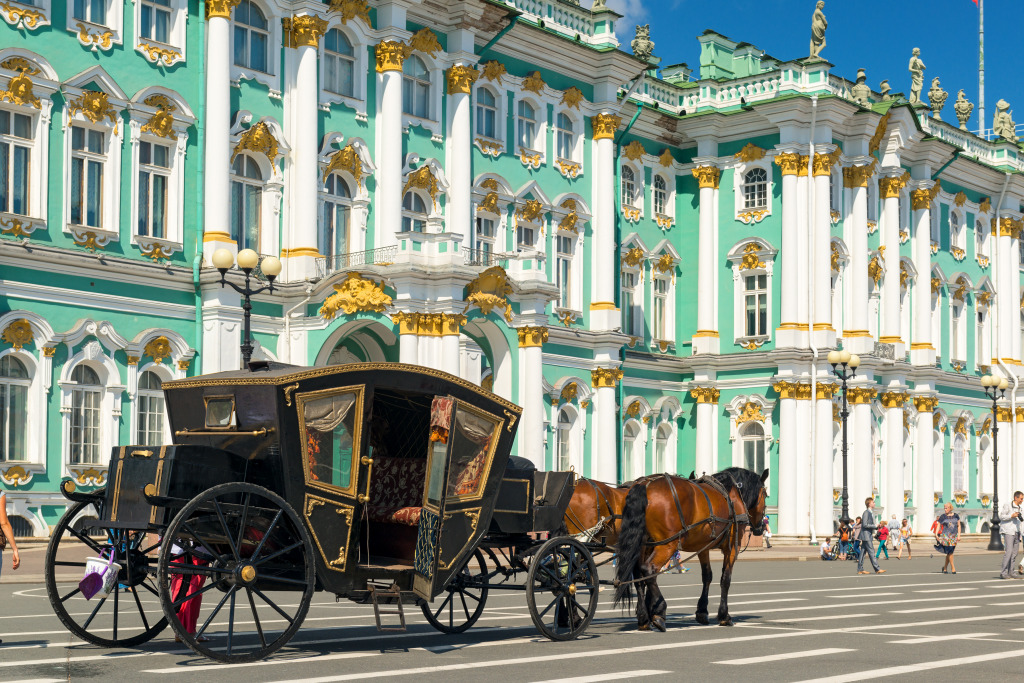 Winter Palace, St Petersburg, Russia jigsaw puzzle in Castles puzzles on TheJigsawPuzzles.com