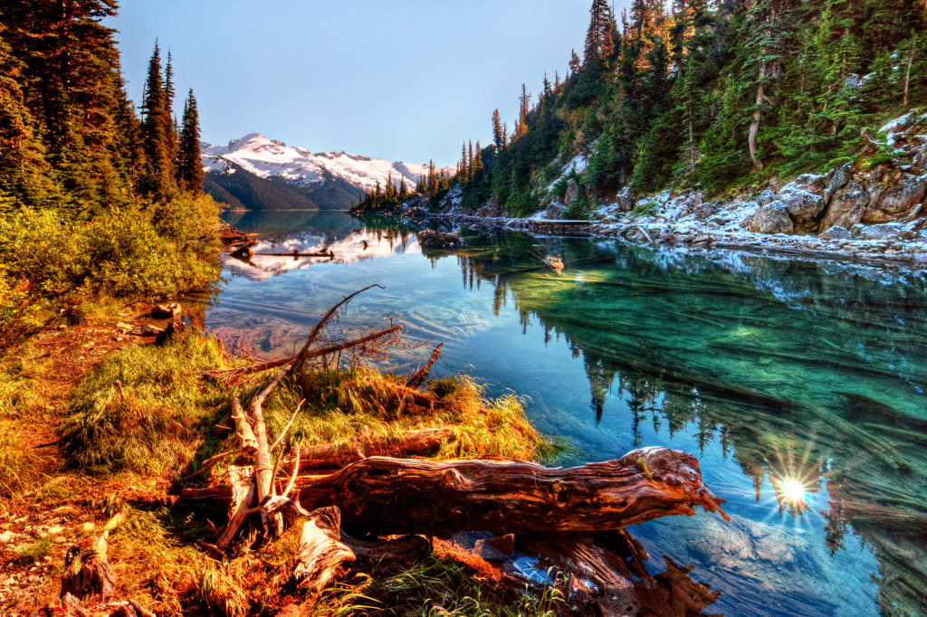 Mountain Lake Inlet jigsaw puzzle in Great Sightings puzzles on TheJigsawPuzzles.com