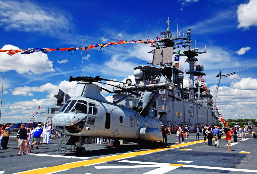 The Fleet Week, Mid-Town Manhattan jigsaw puzzle in Aviation puzzles on TheJigsawPuzzles.com