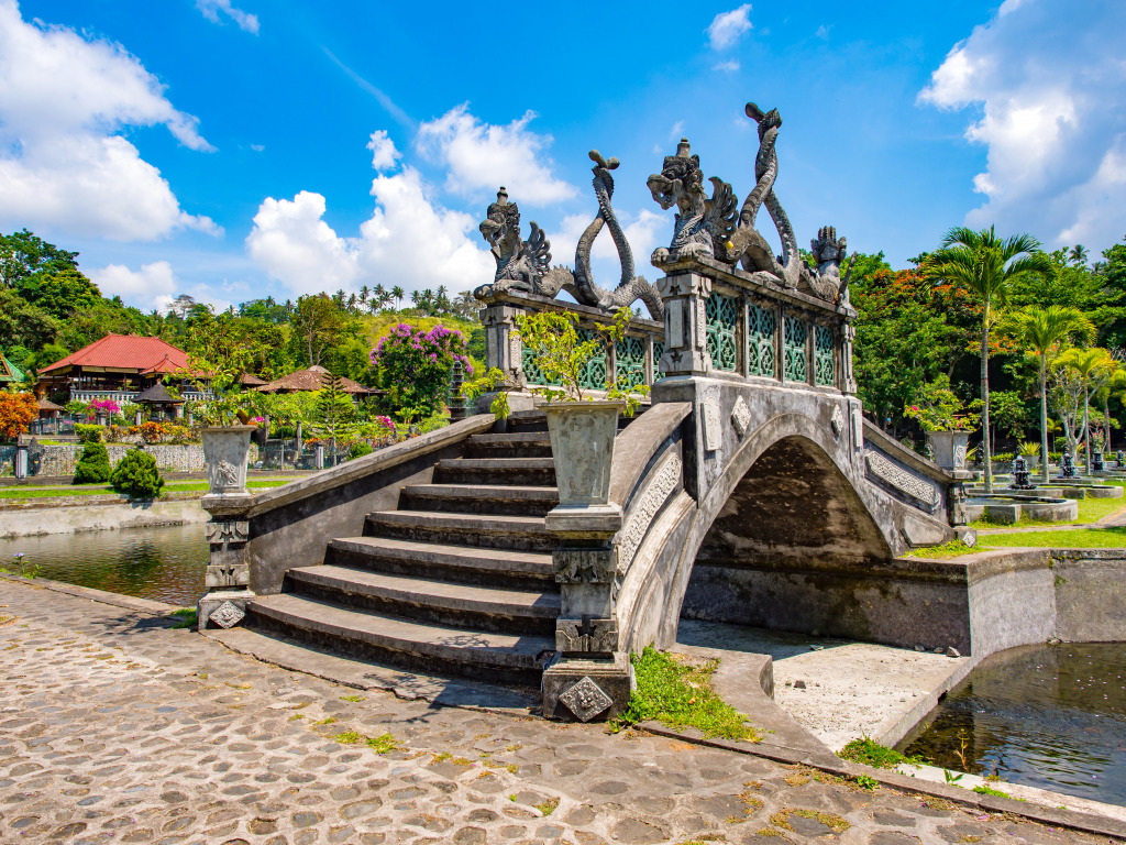 Tirta Gangga Water Palace, Bali jigsaw puzzle in Bridges puzzles on TheJigsawPuzzles.com