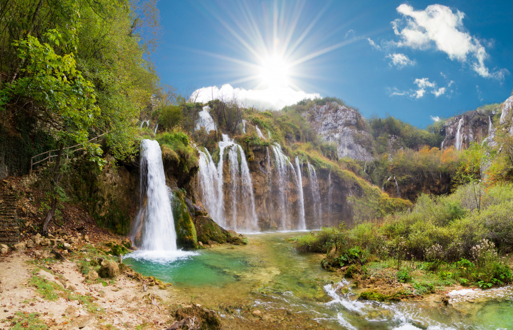 Plitvice National Park, Croatia jigsaw puzzle in Waterfalls puzzles on TheJigsawPuzzles.com