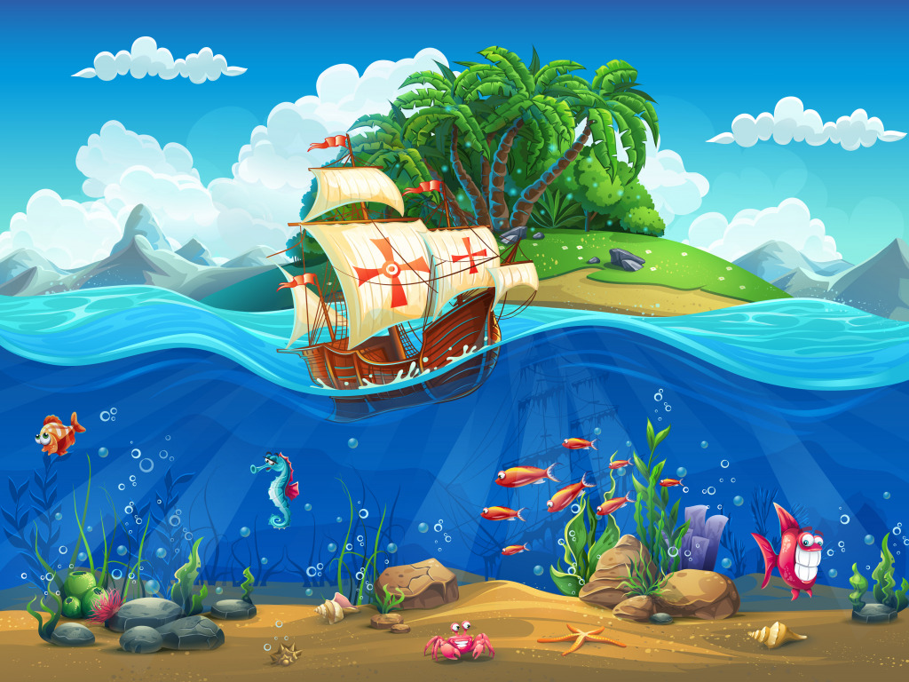 Underwater World jigsaw puzzle in Puzzle of the Day puzzles on TheJigsawPuzzles.com