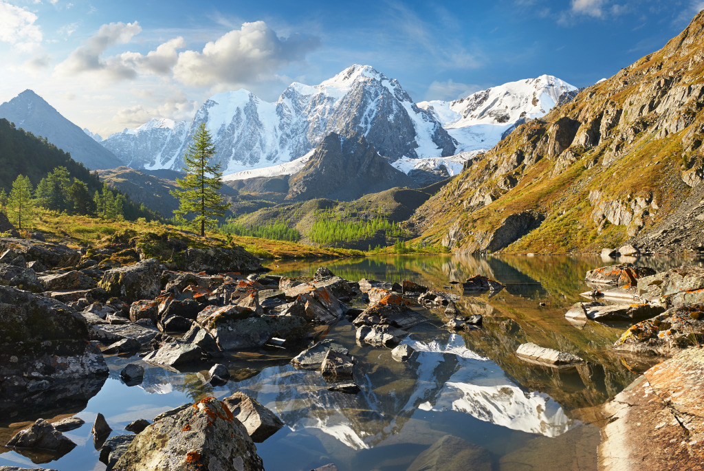 Chuya Ridge, Altai Mountains, Siberia jigsaw puzzle in Great Sightings puzzles on TheJigsawPuzzles.com