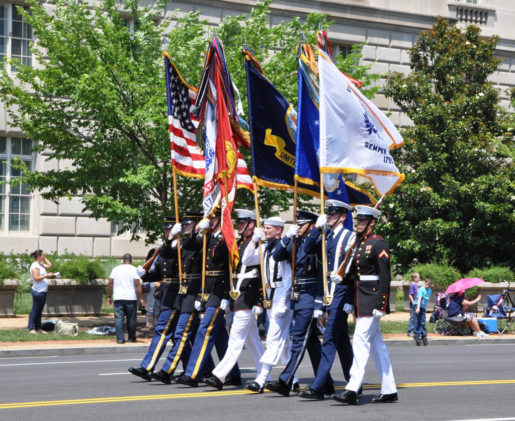 Memorial Day Parade in Washington DC jigsaw puzzle in People puzzles on TheJigsawPuzzles.com