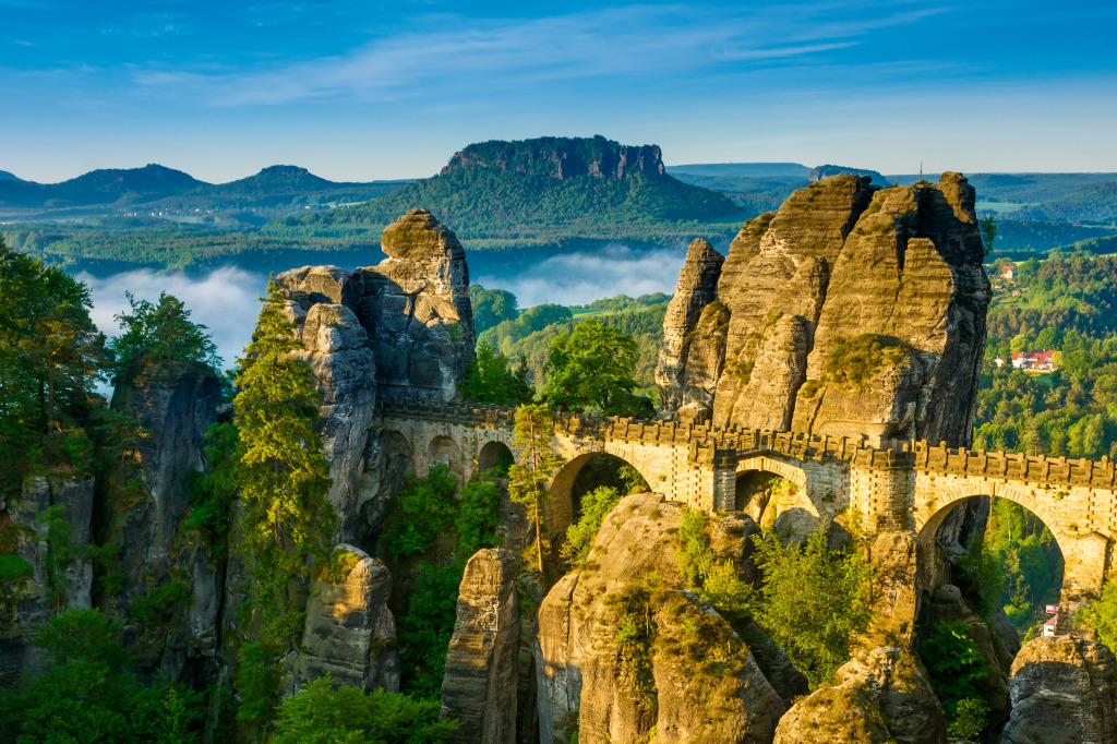 Bastei Bridge in Germany jigsaw puzzle in Great Sightings puzzles on TheJigsawPuzzles.com
