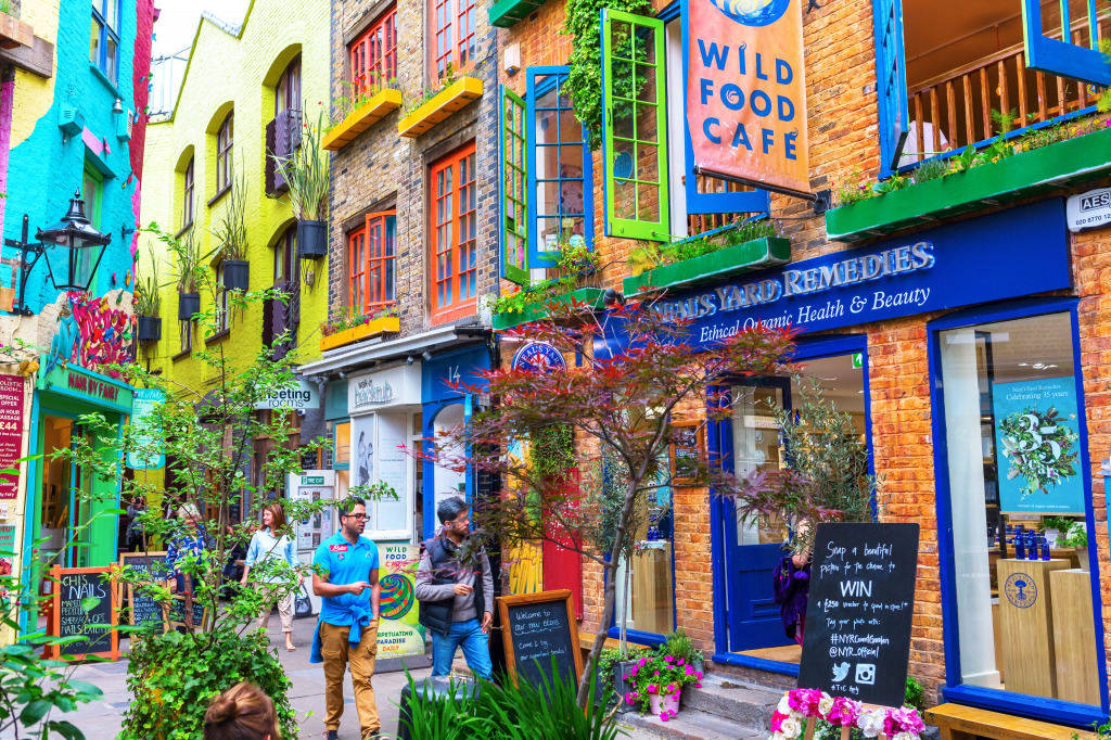 Neals Yard, London jigsaw puzzle in Puzzle of the Day puzzles on TheJigsawPuzzles.com