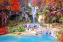 Tat Kuang Si Waterfalls, Luang Prabang, Laos