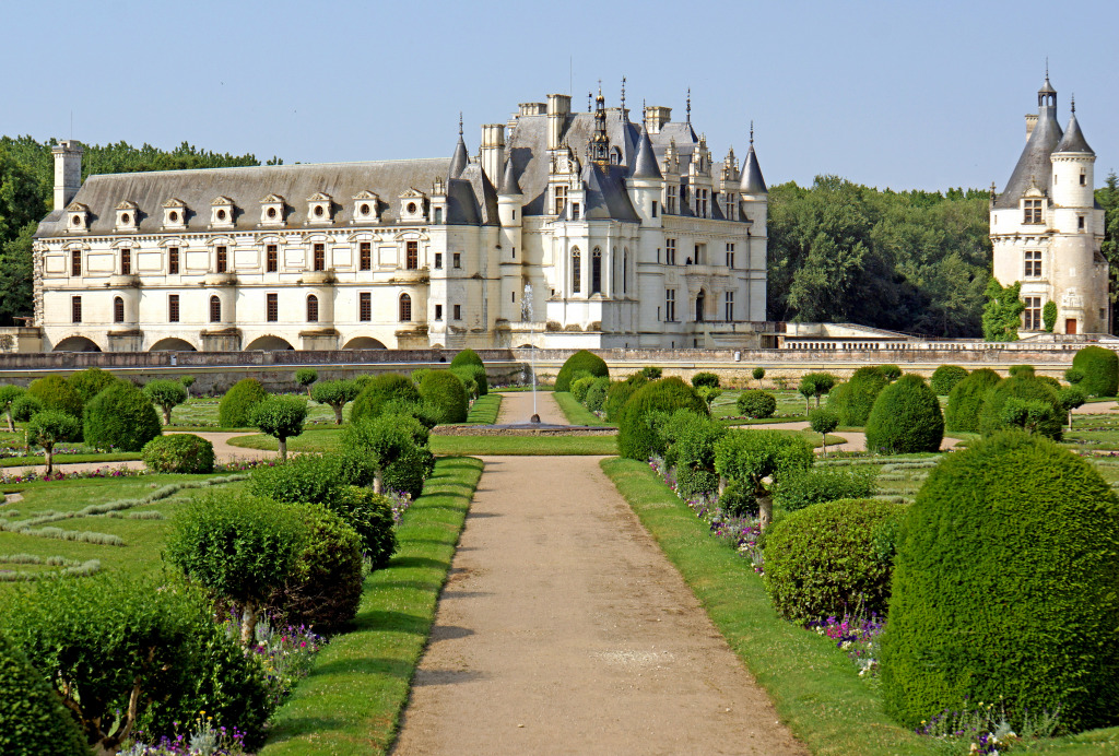 Château de Chenonceau, France jigsaw puzzle in Castles puzzles on TheJigsawPuzzles.com