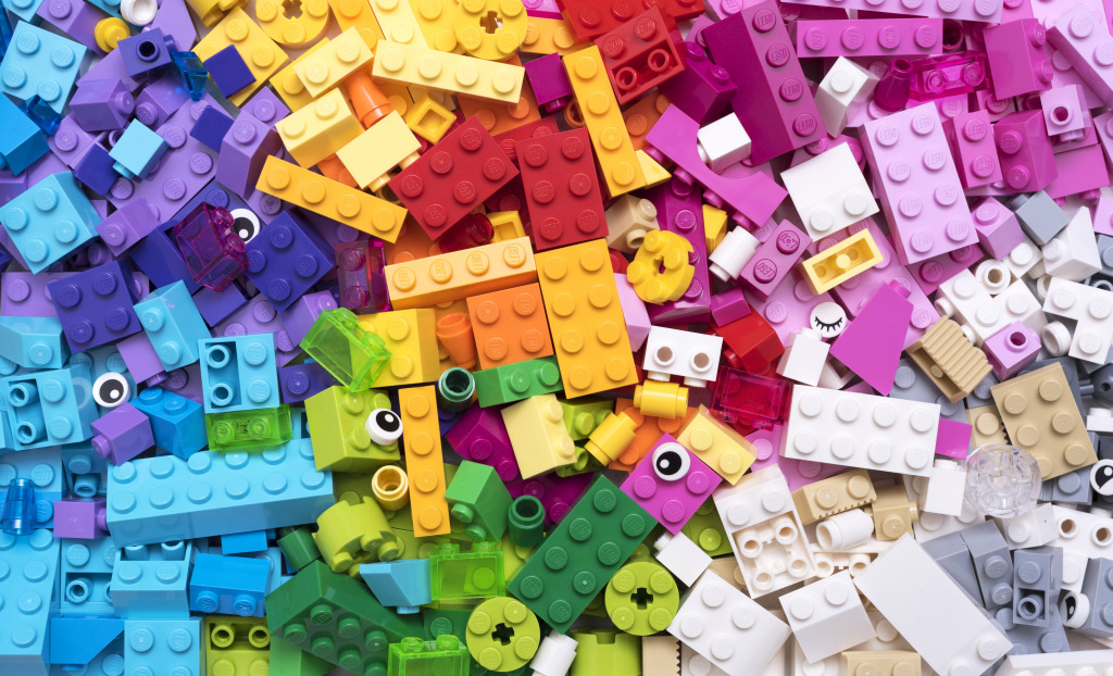 Lego Blocks jigsaw puzzle in Macro puzzles on TheJigsawPuzzles.com