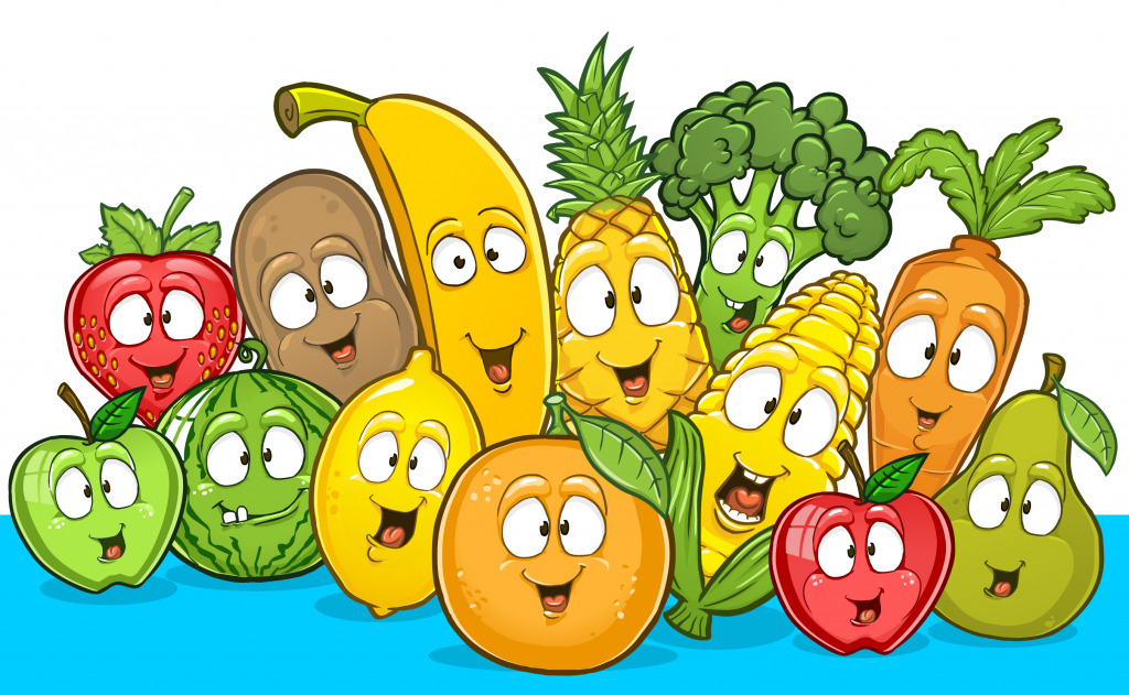 Company of Fruits jigsaw puzzle in Fruits & Veggies puzzles on TheJigsawPuzzles.com