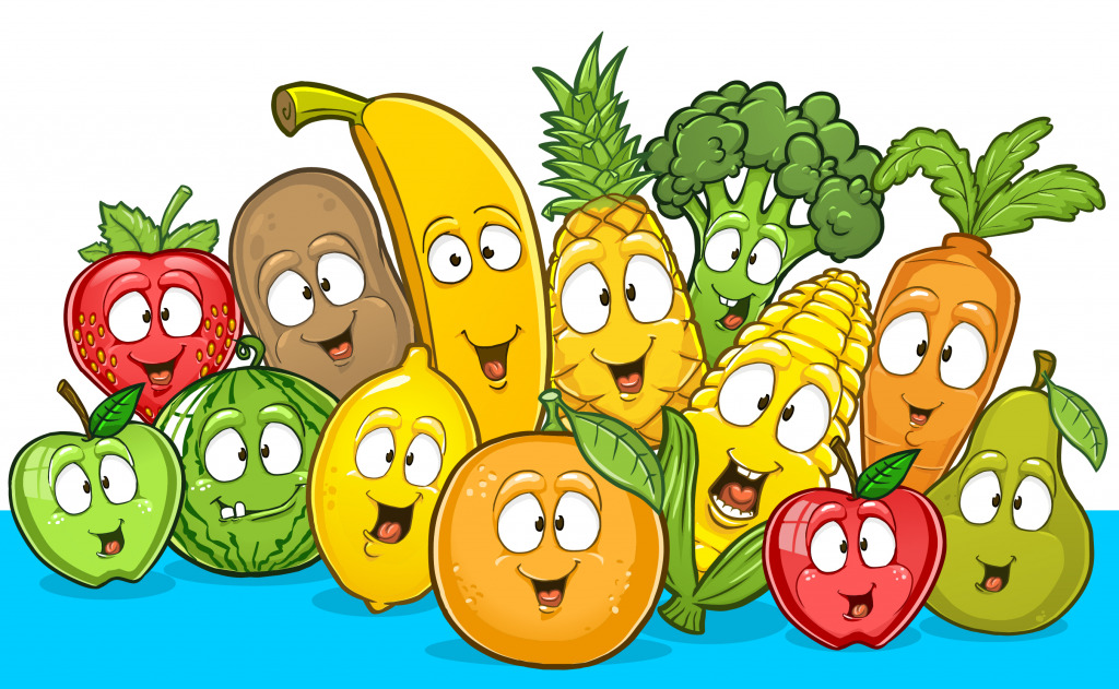 Company of Fruits jigsaw puzzle in Fruits & Veggies puzzles on TheJigsawPuzzles.com