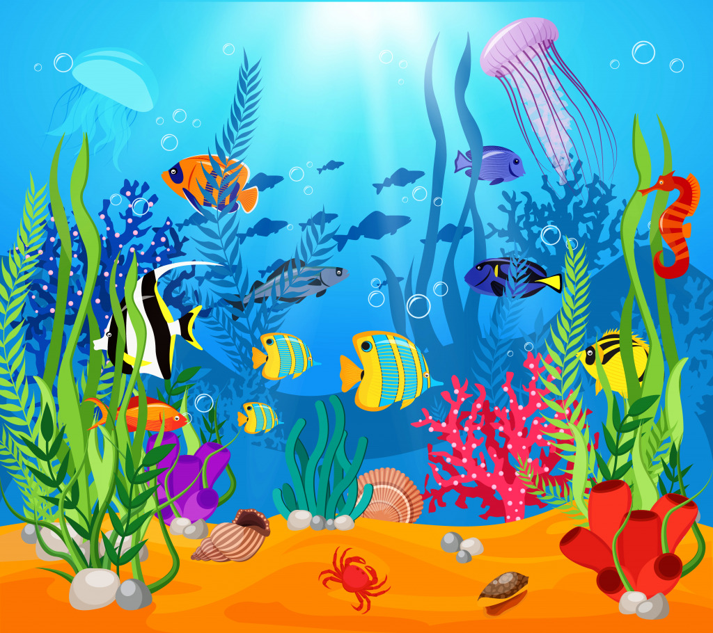 Sea Life jigsaw puzzle in Under the Sea puzzles on TheJigsawPuzzles.com